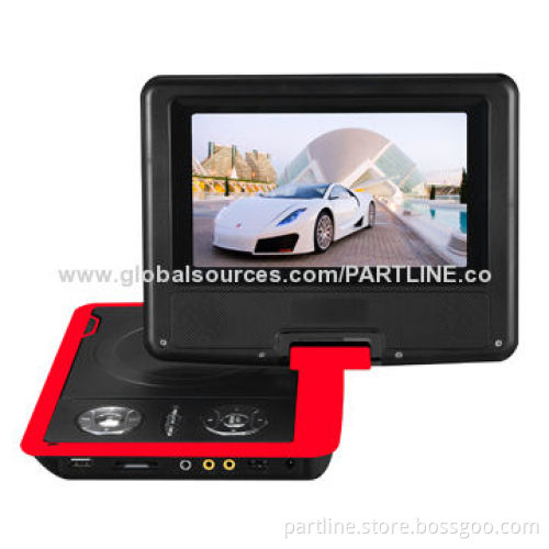 Portable DVD Player with 7-inch TFT LCD Panel, 16:9 or 4:3 Aspect Ratio/ATV/Games/USB/SD Functions
